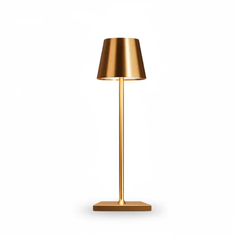 Lampe design LED sans fil, tactile, lumière douce, parfaite pour créer une ambiance chaleureuse.