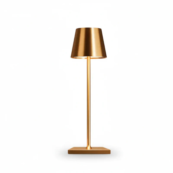 Lampe design LED sans fil, tactile, lumière douce, parfaite pour créer une ambiance chaleureuse.