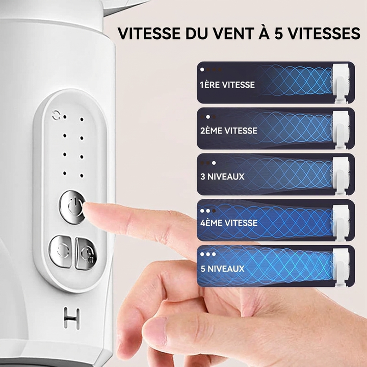 Ventilateur sur pied silencieux pour chambre ou bureau, assure un rafraîchissement optimal.
