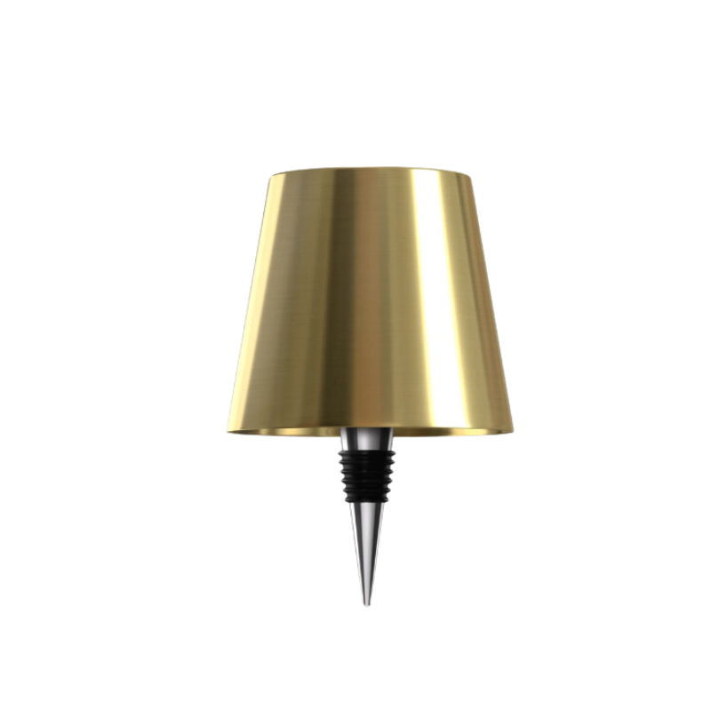 Lampe de table sans fil LED style bouteille. Éclairage d'ambiance portable pour décoration intérieure.