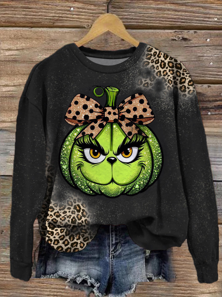 Leopard Funny Christmas Long Sleeve Top