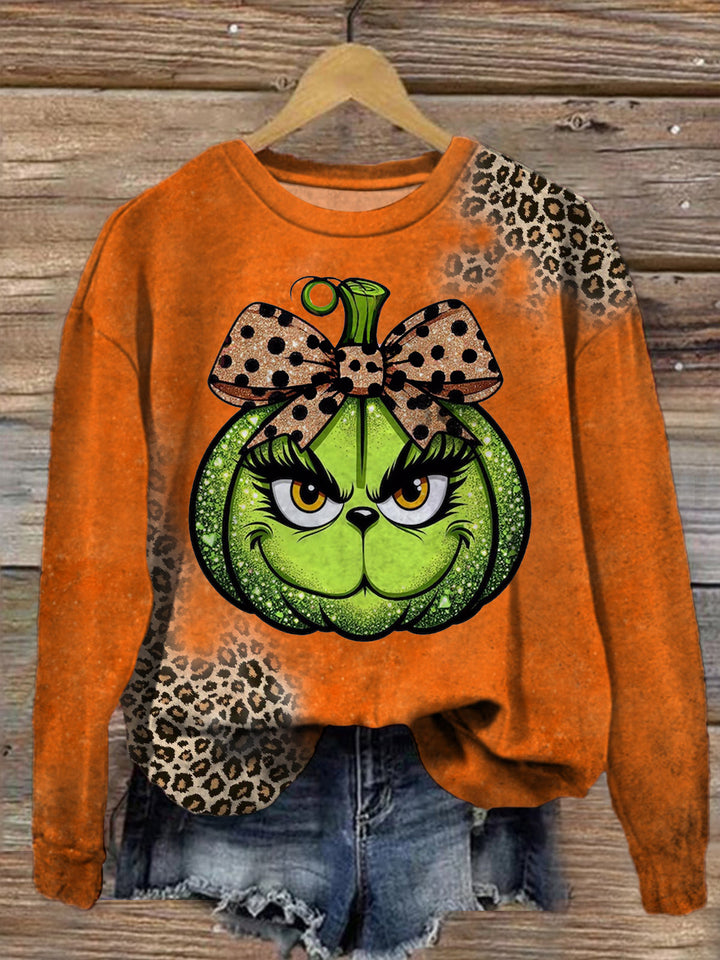 Leopard Funny Christmas Long Sleeve Top