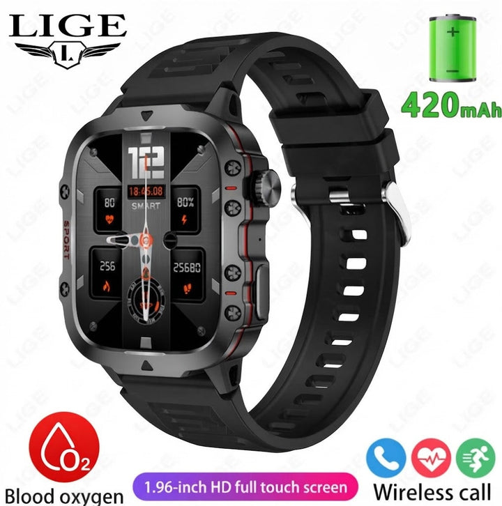 Smartwatch unisexe étanche, suivi du sommeil et de la tension artérielle.