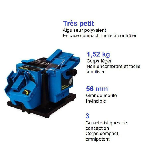 Blauwe en rode multifunctionele elektrische slijper