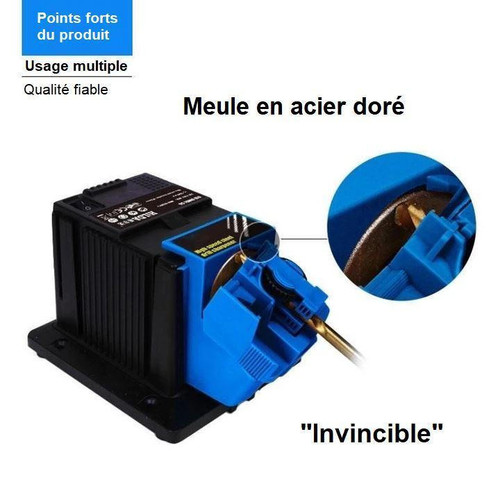 Blauwe en rode multifunctionele elektrische slijper