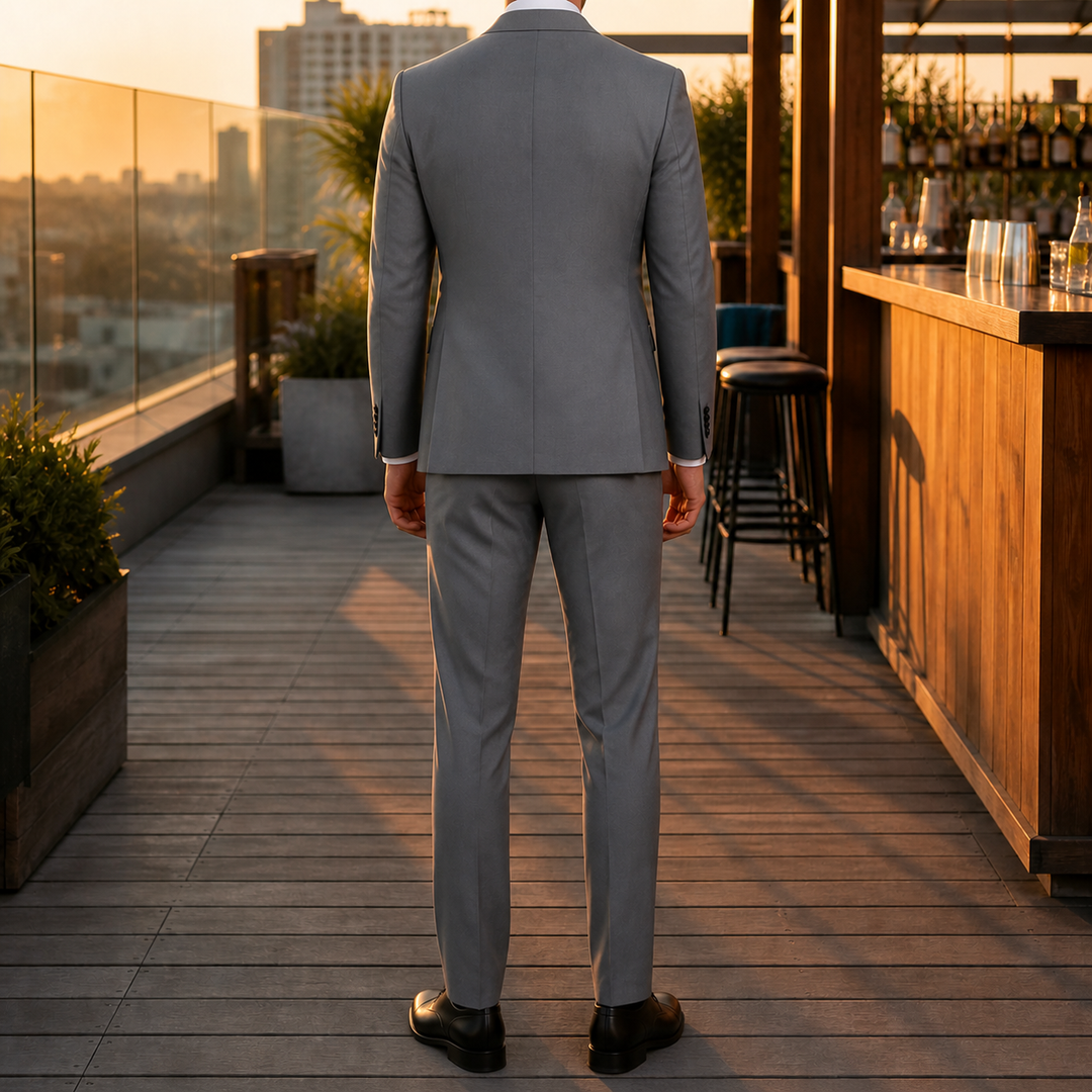 Tissu de qualité supérieure du costume homme slim fit pour mariage.