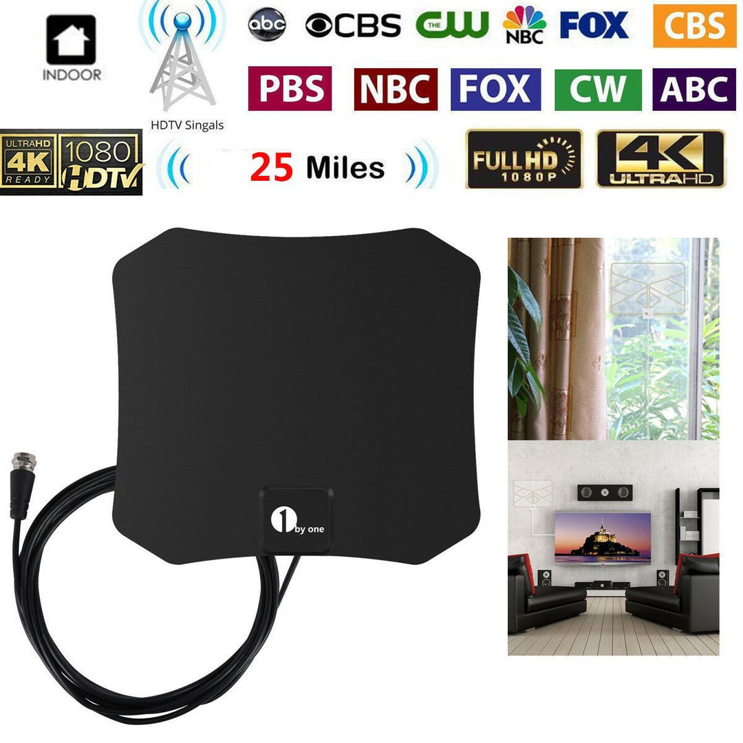 Antenne HDTV intérieure compacte. Réception HD cristalline, installation facile. Adieu aux images pixelisées !