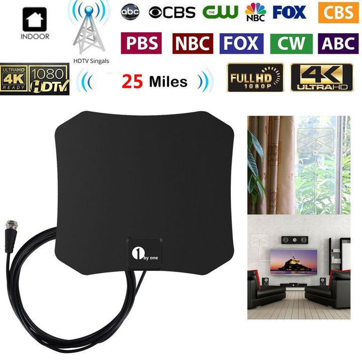 Antenne HDTV intérieure compacte. Réception HD cristalline, installation facile. Adieu aux images pixelisées !