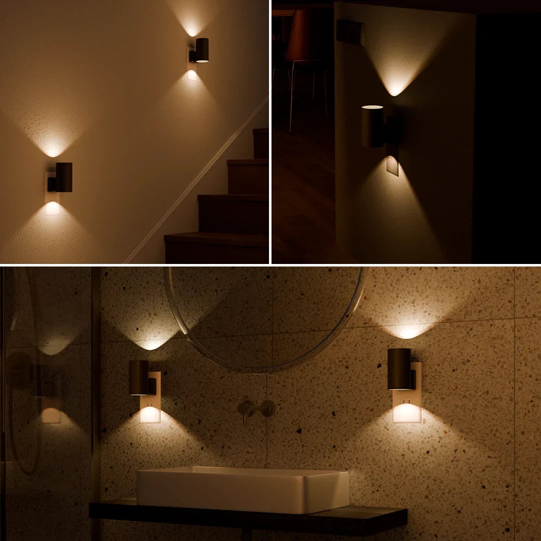 Lampe murale LED dimmable économique et durable, offrant un éclairage personnalisable pour toute pièce de la maison.