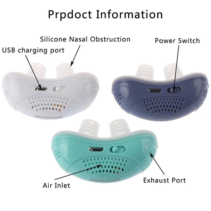Appareil CPAP portable compact anti-ronflement et apnée du sommeil. Solution voyage.