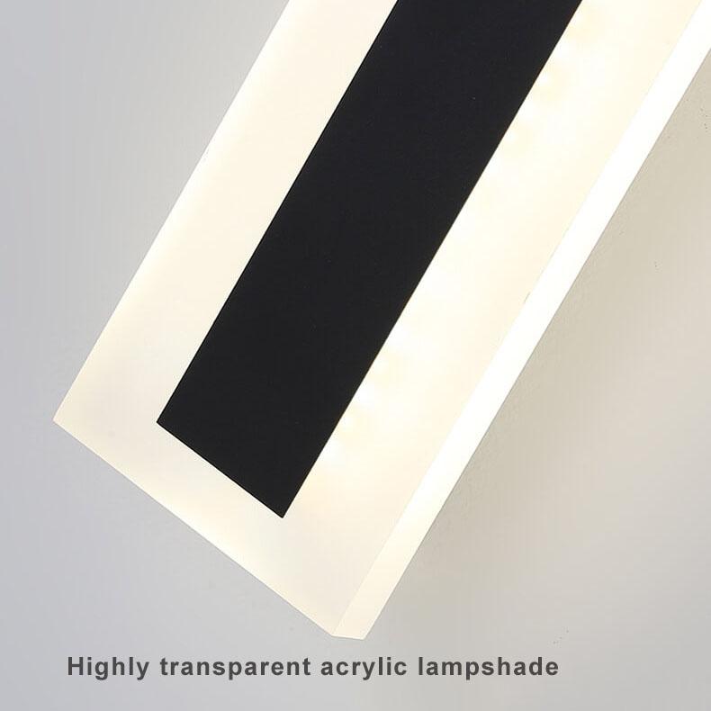 Applique d'extérieur LED moderne, design minimaliste, illumine la façade avec une lumière douce et un style linéaire élégant.