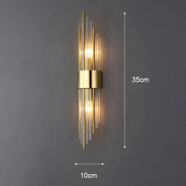 Applique murale LED design moderne.  Éclairage chambre élégant,  finitions dorée, noire ou blanche.