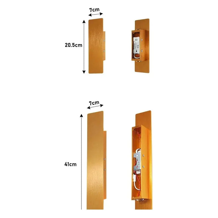 Applique murale LED extérieure moderne en aluminium. Design contemporain, résistant aux intempéries. Éclairage LED élégant.