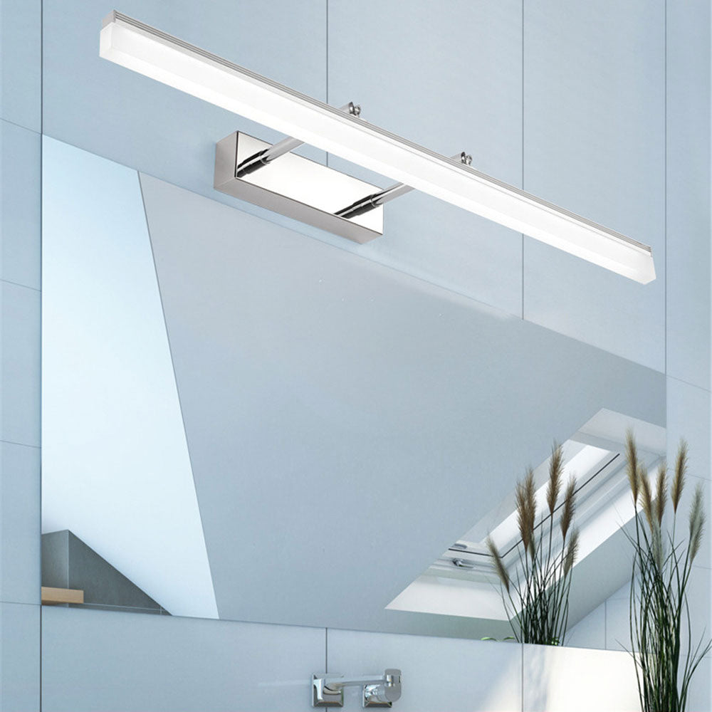 Applique murale LED salle de bain, étanche IP65, design moderne, éclairage LED intégré.