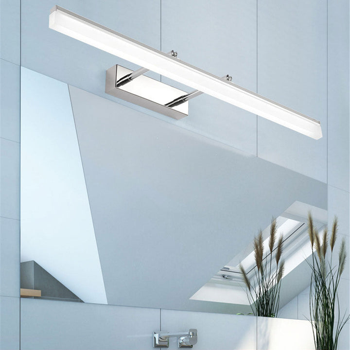 Applique murale LED salle de bain, étanche IP65, design moderne, éclairage LED intégré.