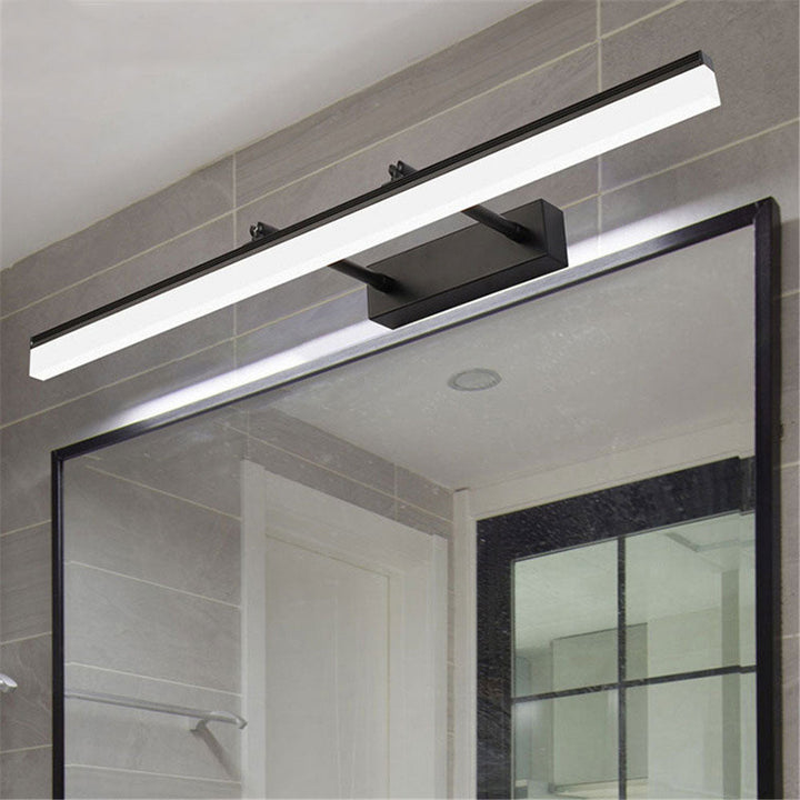 Applique murale LED salle de bain, étanche IP65, design moderne, éclairage LED intégré.