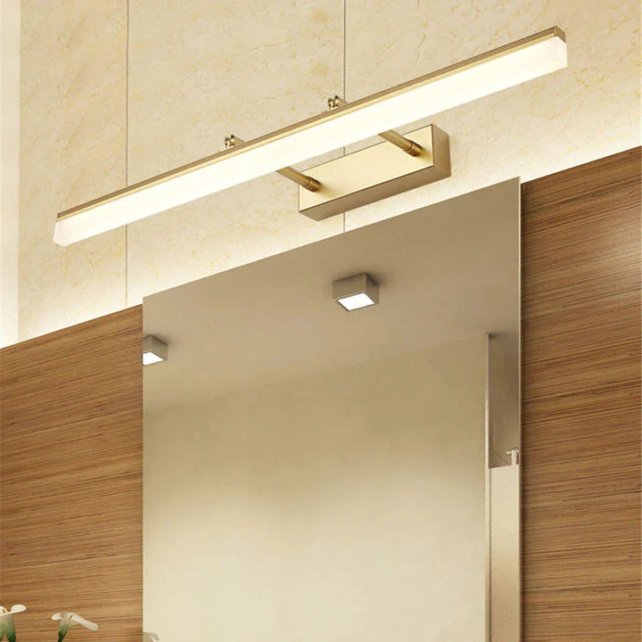 Applique murale LED salle de bain, étanche IP65, design moderne, éclairage LED intégré.