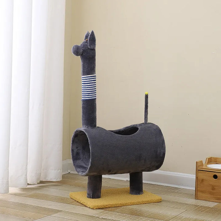 Arbre à chat dinosaure : griffoir, grotte.  Refuge confortable et ludique pour chats.