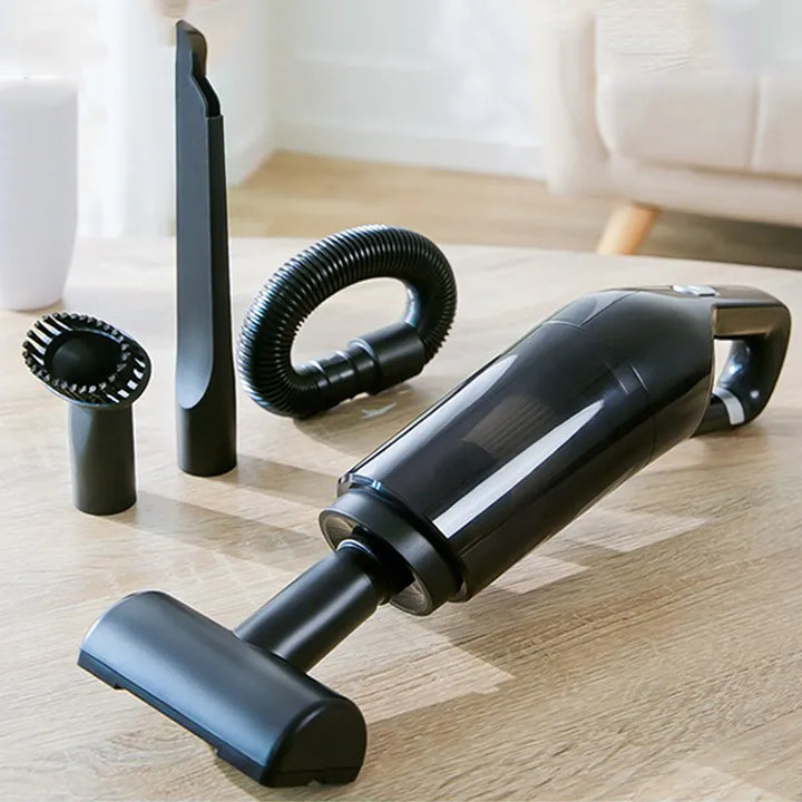 "Aspirateur portatif sans fil puissant spécial poils d'animaux avec design moderne et accessoires variés pour nettoyage effic