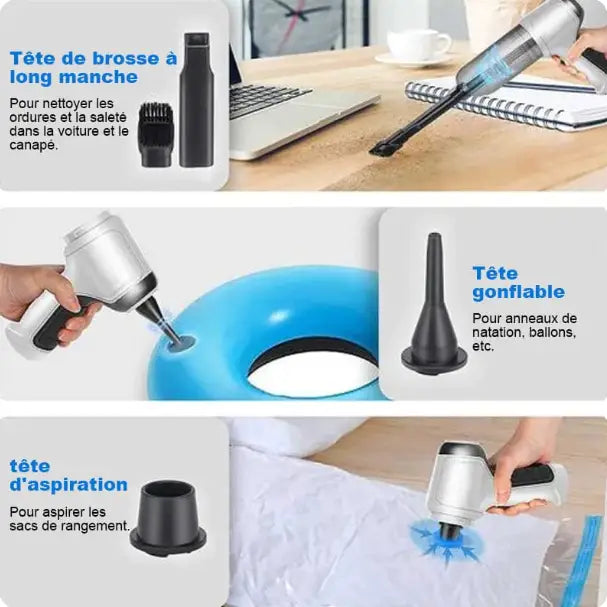 Aspirateur sans fil pour voiture ultime - Forte Aspiration