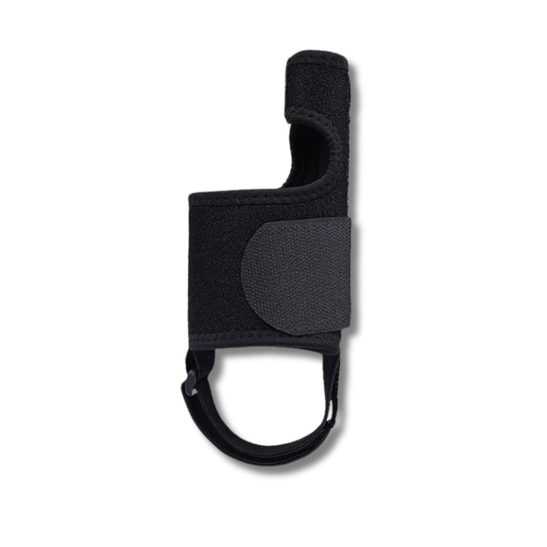 "Attelle de nuit ajustable pour hallux valgus, design ergonomique, assure confort pour un sommeil paisible et sans douleur."