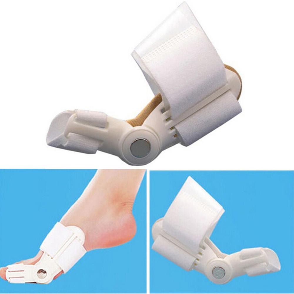 Attelle hallux valgus : correcteur oignon, soulage douleur.  Image montre l'orthèse pour correction du gros orteil.