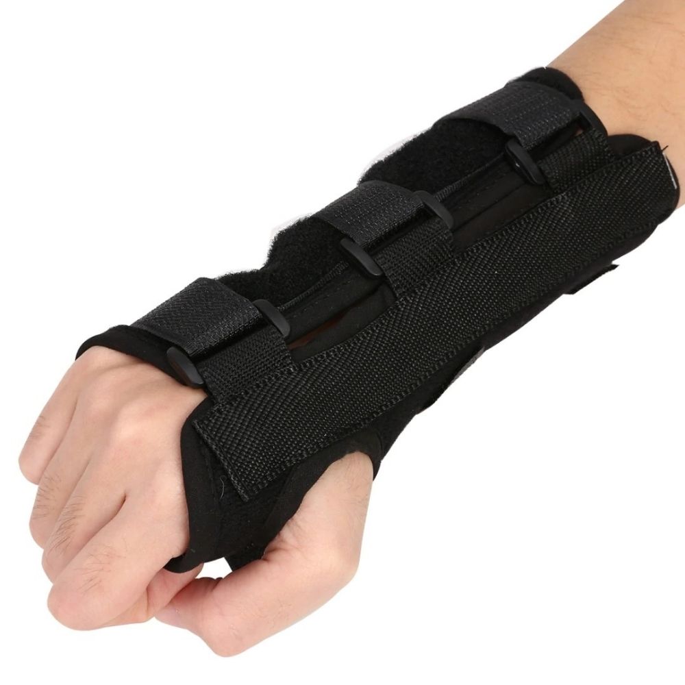 Attelle poignet ajustable, soulagement douleur. Maintien efficace, confort optimal. Idéale tendinite, arthrose.