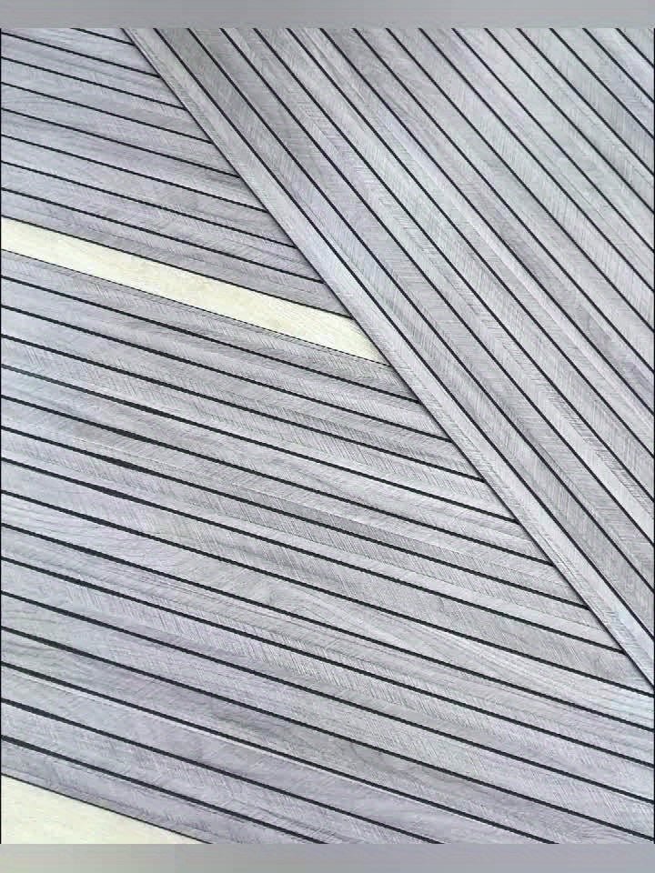 Autocollants muraux 3D effet bois réaliste.  Décoration murale facile à poser, aspect bois luxueux.