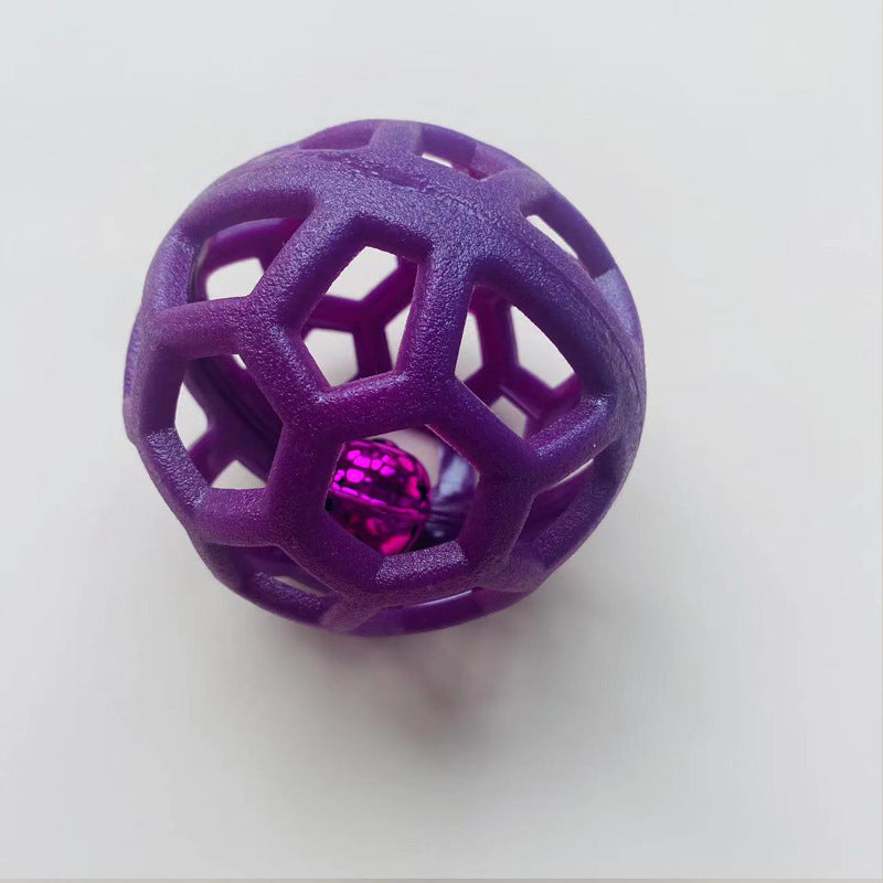 Balle interactive pour chien, durable et stimulante.  Favorise le reniflement et le jeu. Couleurs vives.
