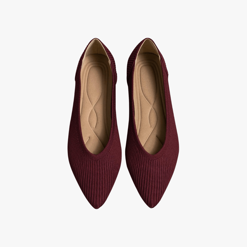 Élégantes ballerines femme à enfiler, bout pointu, pour un style raffiné et sans effort.