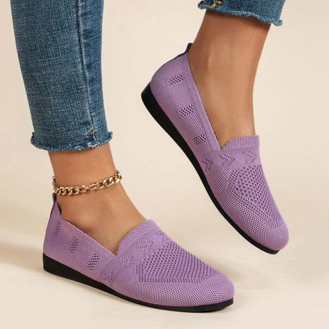 Flats femmes mode, confortables et respirantes, idéales pour le printemps.