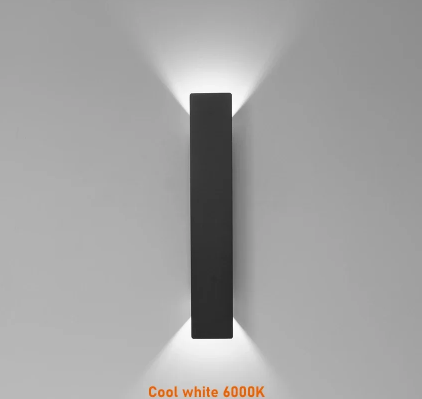 "Bande LED étanche pour mur, aluminium moderne, lumière chaude ou froide, protection IP65, écoénergétique extérieure"