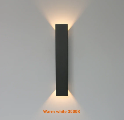 "Bande LED étanche pour mur, aluminium moderne, lumière chaude ou froide, protection IP65, écoénergétique extérieure"