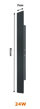 "Bande LED étanche pour mur, aluminium moderne, lumière chaude ou froide, protection IP65, écoénergétique extérieure"