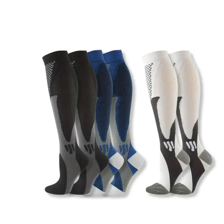 "Bas de compression médicaux, confortables, ergonomiques, accélérant la circulation sanguine pour jambes en toutes occasions.
