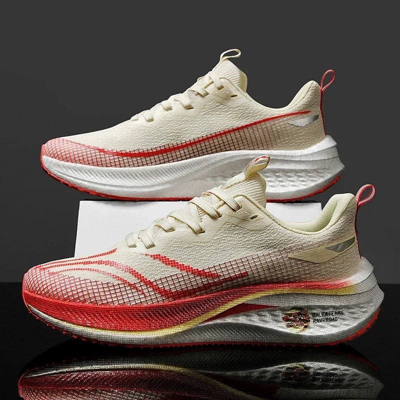Chaussures de running respirantes pour hommes et femmes, idéales sport, course et marche. Légèreté et confort.