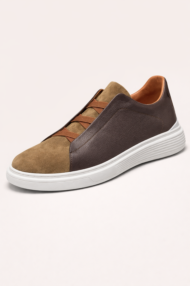 Chaussures décontractées hommes, semelle caoutchouc, parfaites pour un look urbain polyvalent et un pied stable.