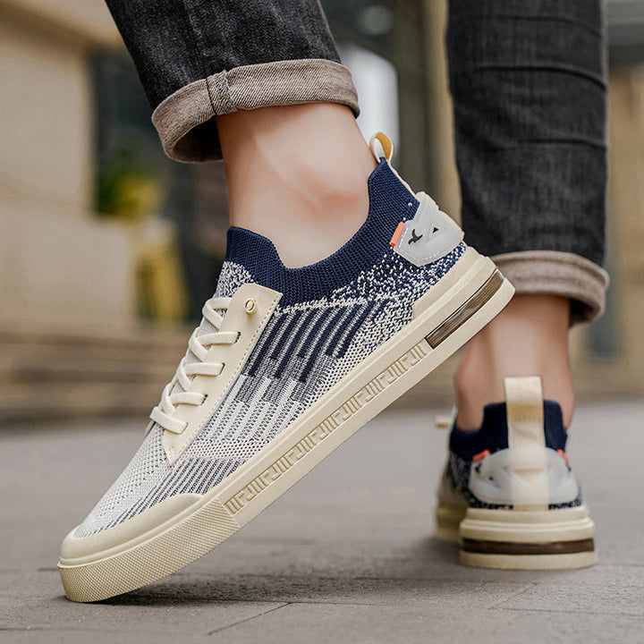 Profil élégant de baskets décontractées pour hommes, design moderne, parfaites pour le look sportswear urbain.