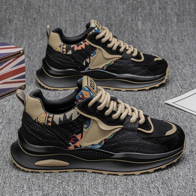 Chaussures de marche hommes, confortables avec semelle matelassée. Idéales pour le sport décontracté et le quotidien.