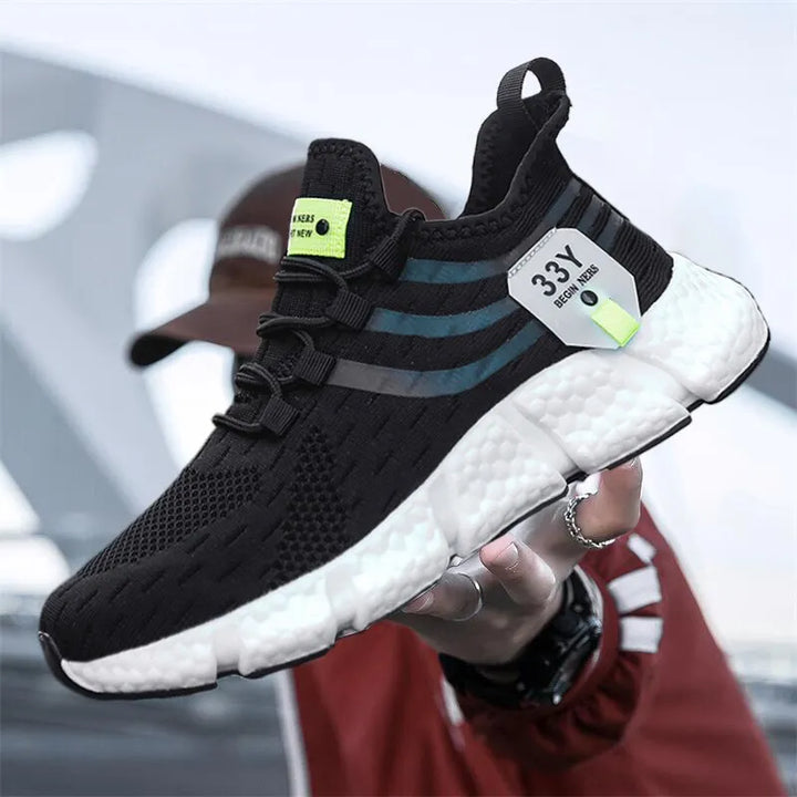 Baskets de course unisexe, respirantes et légères. Chaussures de sport à enfiler pour hommes et femmes.