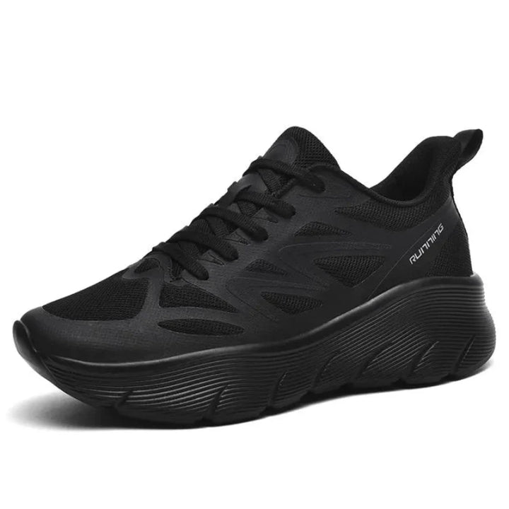 Baskets mode unisexe, respirantes et confortables avec semelle épaisse pour sport et marche.