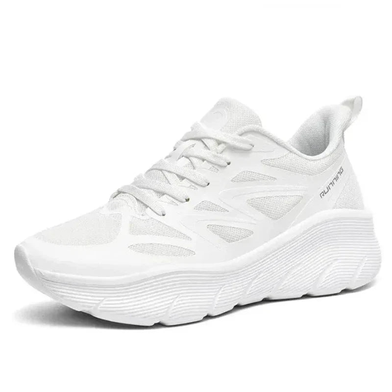 Chaussures sport athlétisme unisexe, respirantes à semelle épaisse pour un soutien optimal.