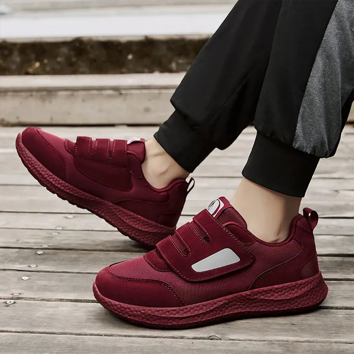 Baskets orthopédiques larges et confortables, antidérapantes et respirantes, pour la marche des hommes et femmes avec douleurs.