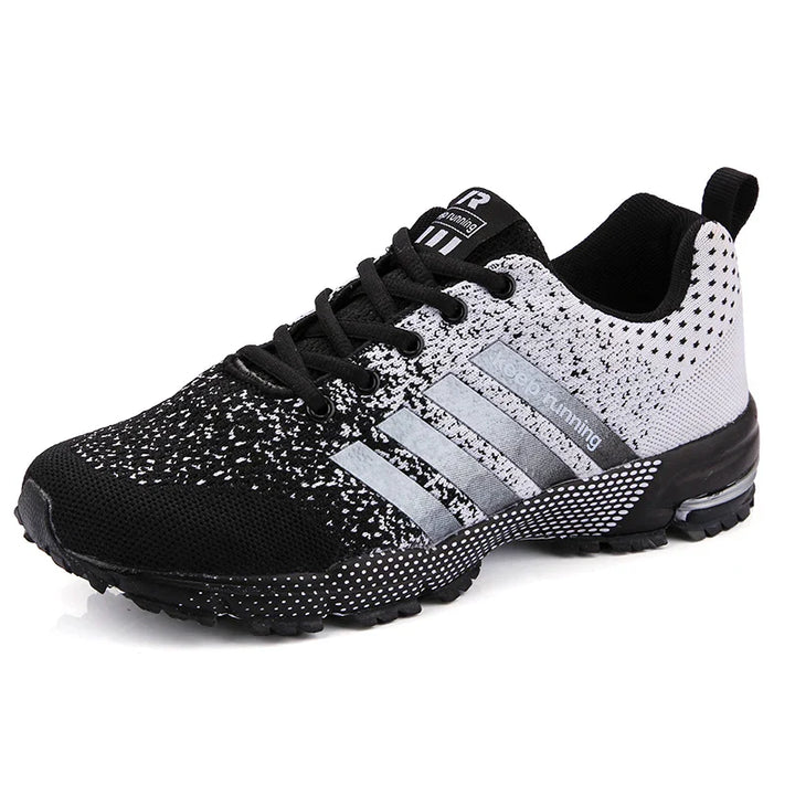 Baskets de running légères et respirantes pour hommes et femmes, idéales pour le sport et la marche.