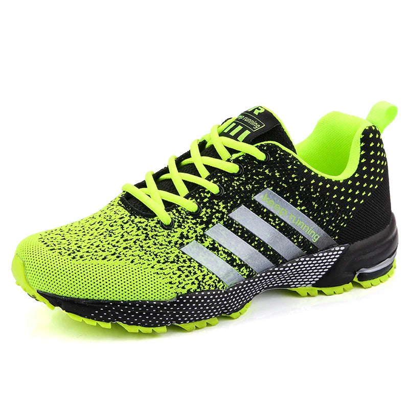 Chaussures de running pour hommes et femmes, aérées, offrant une excellente ventilation et légèreté.