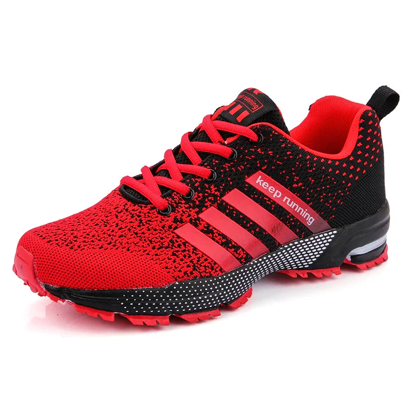 Paire de baskets légères et confortables, conçues pour le running et l'athlétisme unisexe.