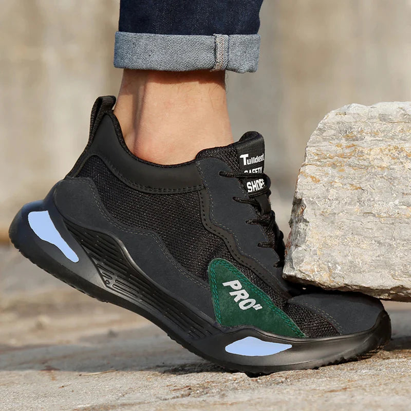 Chaussures de sécurité homme respirantes et confortables pour le travail. Protection anti-choc et antidérapante.