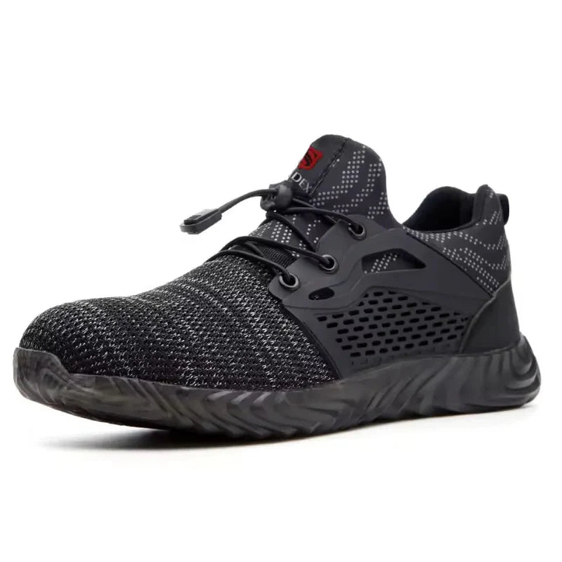 Chaussures de sécurité antidérapantes avec embout acier, pour une protection optimale au travail.