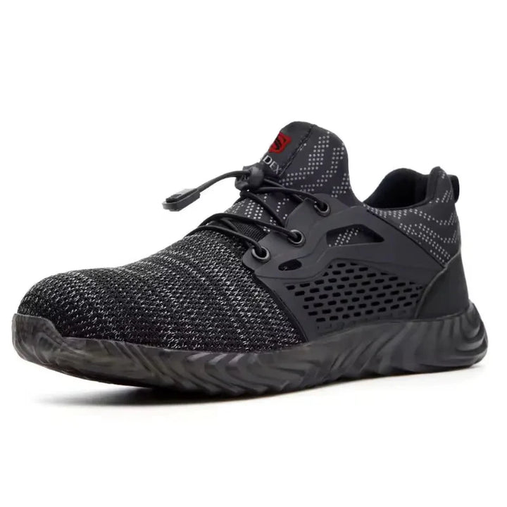 Chaussures de sécurité antidérapantes avec embout acier, pour une protection optimale au travail.