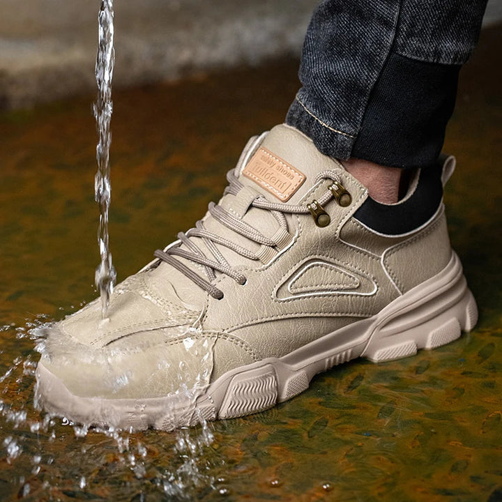 Baskets de sécurité professionnelles, anti-crevaison, embout acier. Chaussures de travail antidérapantes et imperméables.